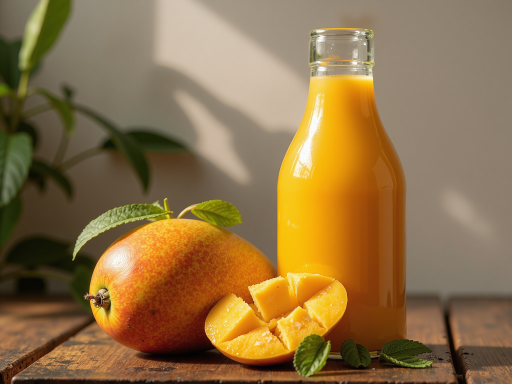 百色芒果品牌故事展示,芒果园背景中的品牌标志