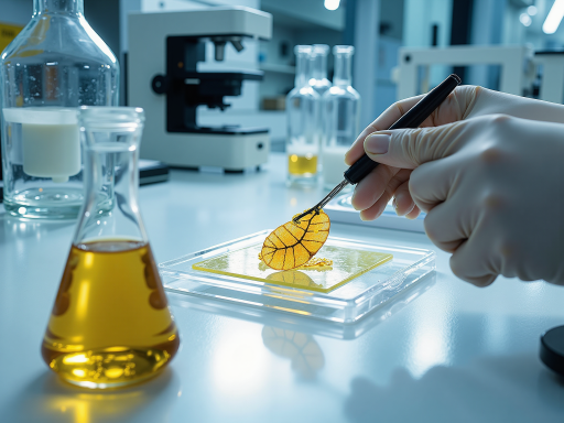 芒果质量检测过程展示,实验室工作人员进行品质检验