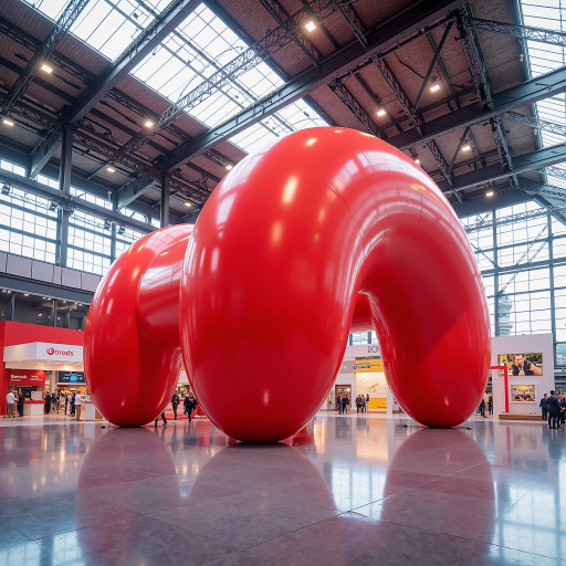 文旅融合图标，红色房屋形状，带有旅游景点标识